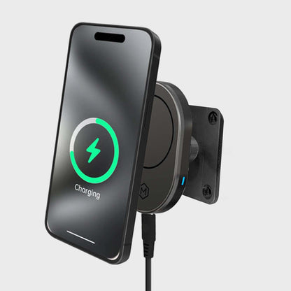 MagSafe Wireless Car Charger Mount with Drill Base AMPS Mounting Plate