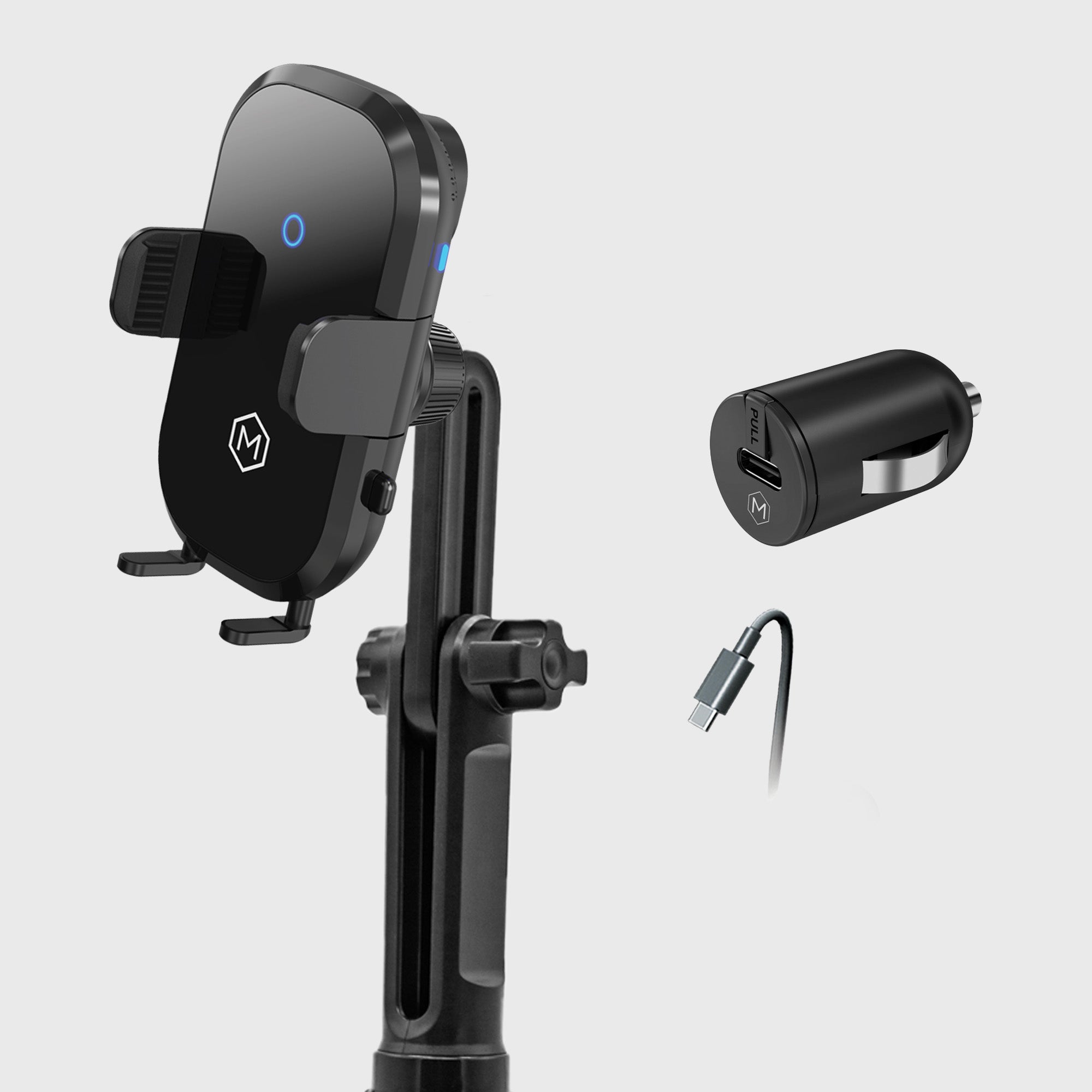 Auto Scan Fast Wireless Car Charger Cup Holder Phone Mount