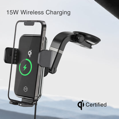 Auto Grip Wireless Charger Suction Cup Phone Mount