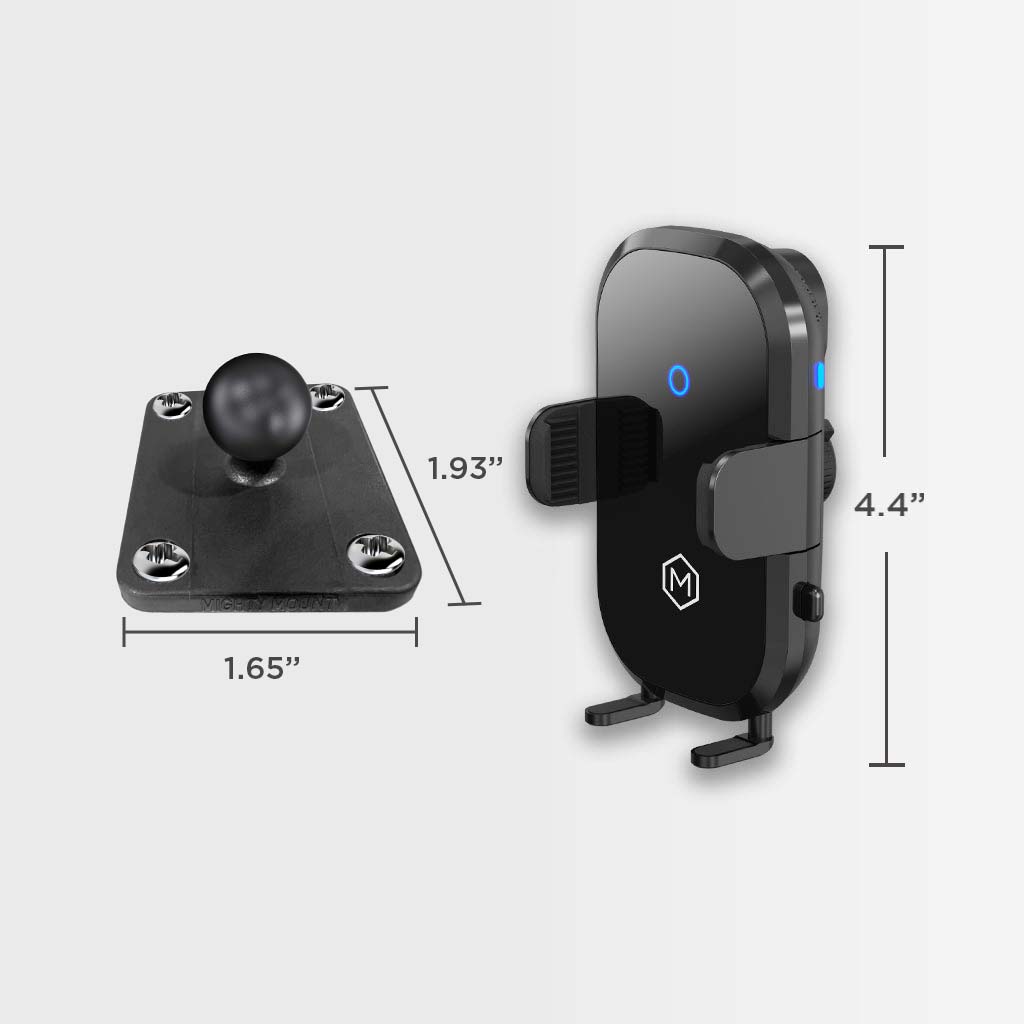 Auto Scan Fast Wireless Car Charger Mount with Drill Base AMPS Mounting Plate