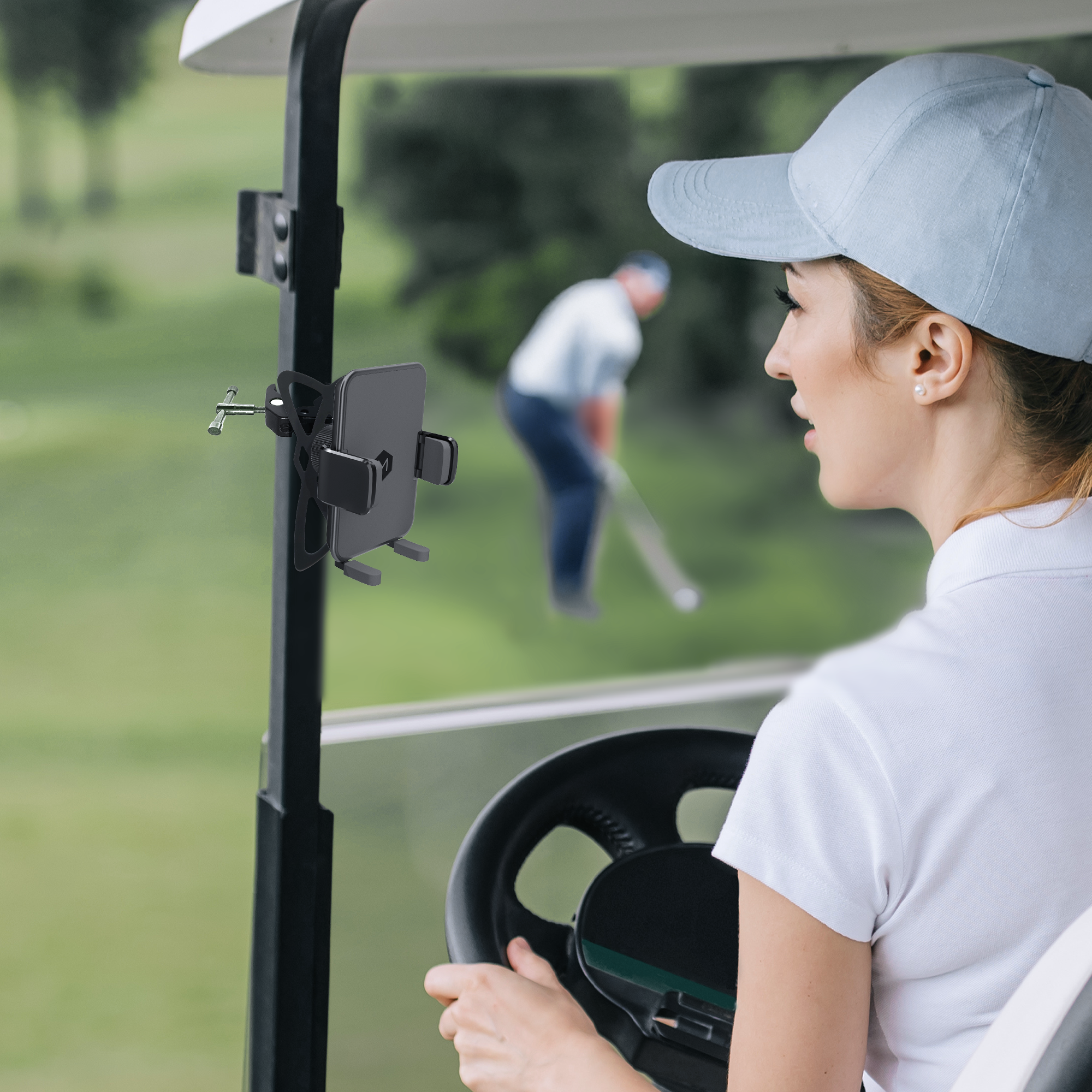 Simpl Cradle Clamp Golf Cart Phone Mount