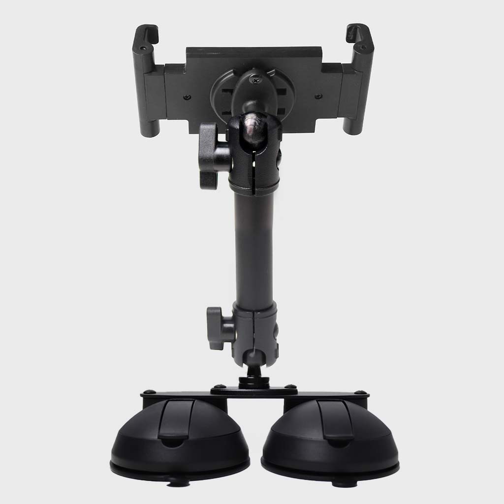 Quick Lock Dual Suction Cup iPad Holder with 20mm Ball Connector