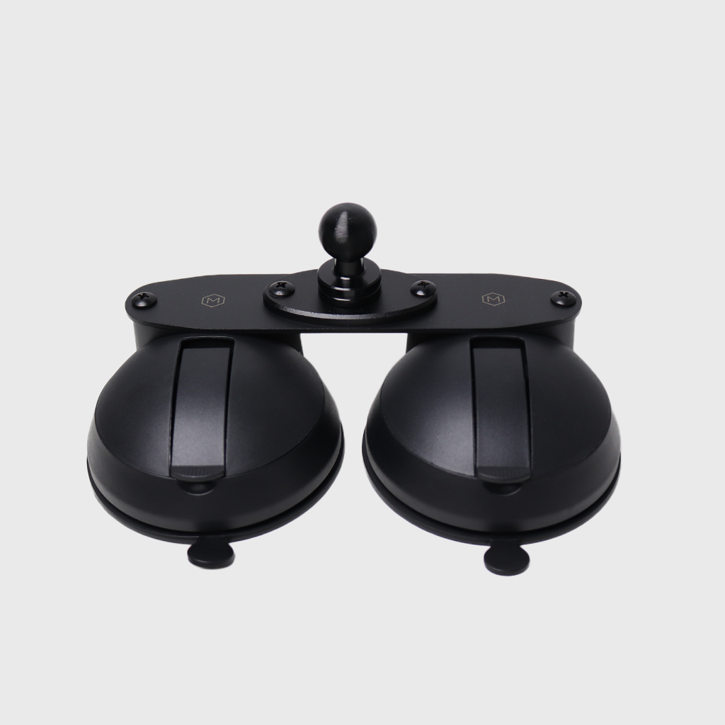 Quick Lock Dual Suction Cup iPad Holder with 20mm Ball Connector