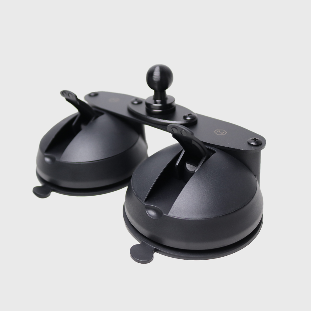 Quick Lock Dual Suction Cup iPad Holder with 20mm Ball Connector