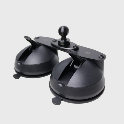 Quick Lock Dual Suction Cup iPad Holder with 20mm Ball Connector