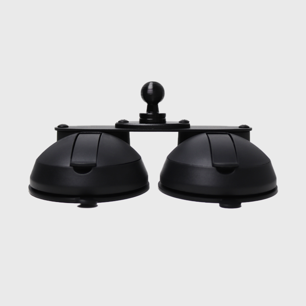 Quick Lock Dual Suction Cup iPad Holder with 20mm Ball Connector