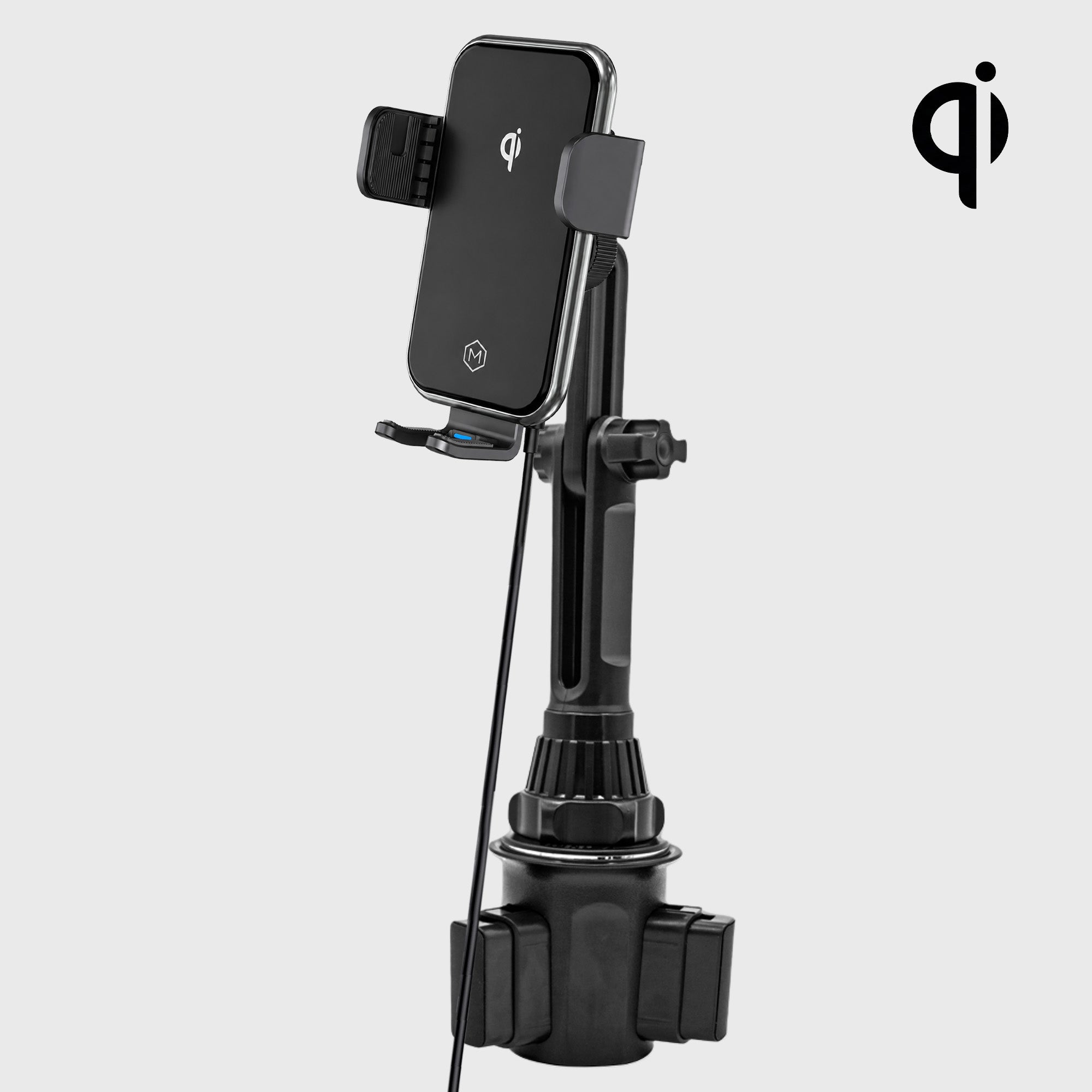 Auto Grip Wireless Charger Cup Holder Phone Mount