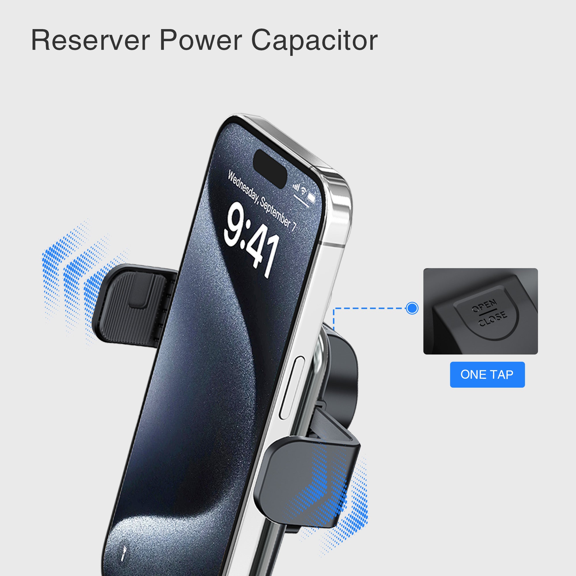 Auto Grip Wireless Charger Cup Holder Phone Mount