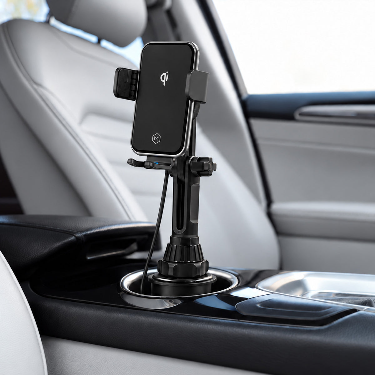 Auto Grip Wireless Charger Cup Holder Phone Mount