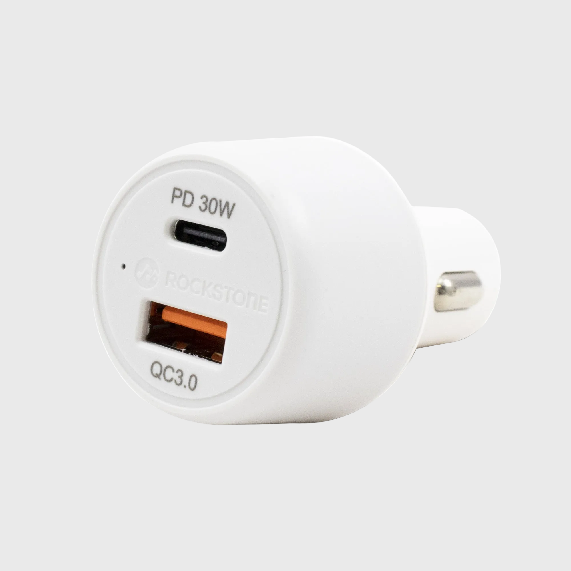 J48 Dual Port PD 30W + QC 3.0 Car Charger