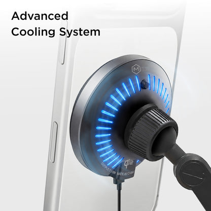Mag Switch Qi2 Wireless Charger Multi-Angle Suction Car Mount for iPhone and Android