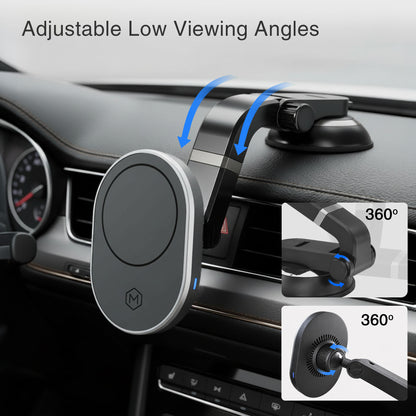MagSafe Wireless Charger Suction Cup Phone Mount