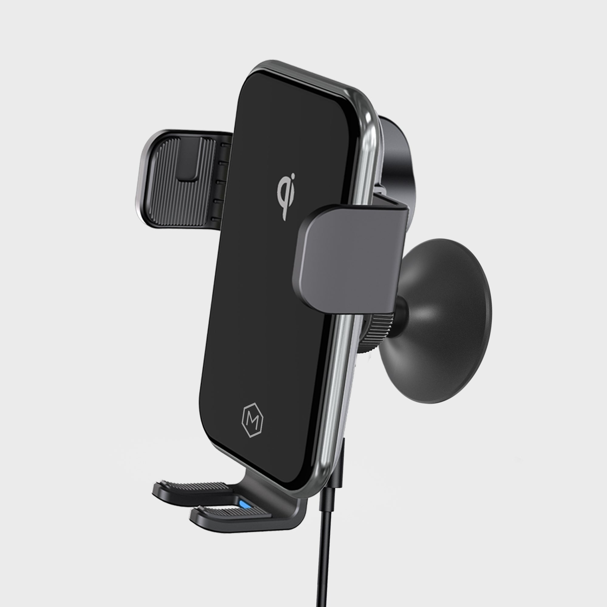 Auto Grip Fast Wireless Car Charger Dash Mount - Qi-Certified