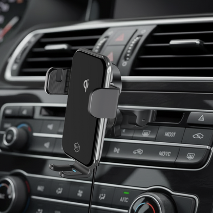 Auto Grip CD Slot Wireless Car Charger – Qi-Certified Auto-Clamp Phone Mount