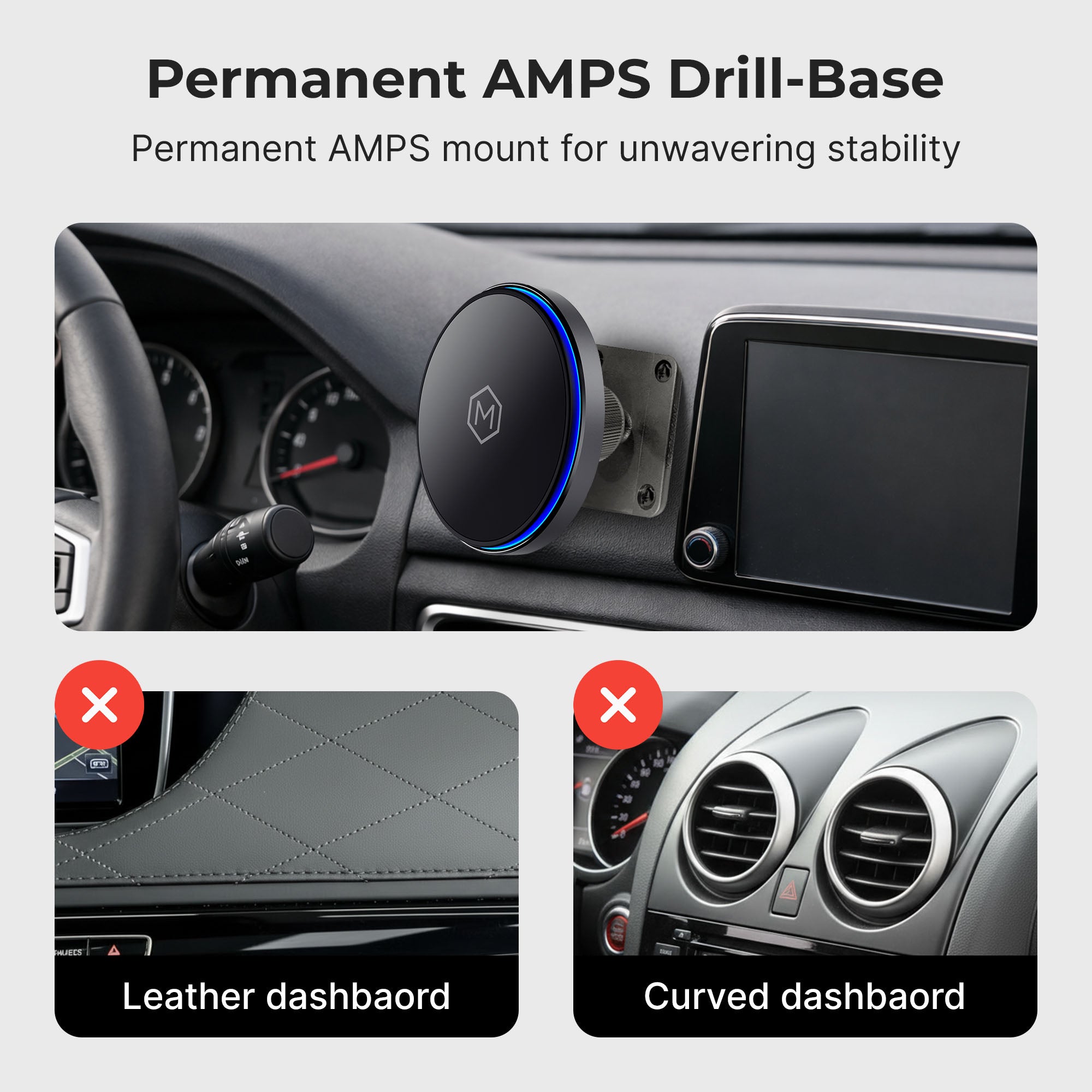 Mag Switch Qi2 Wireless Charger & AMPS Drill Mount