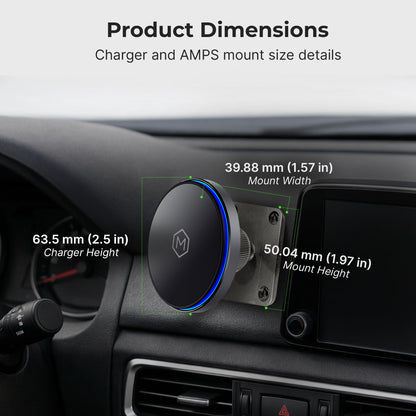 Mag Switch Qi2 Wireless Charger & AMPS Drill Mount