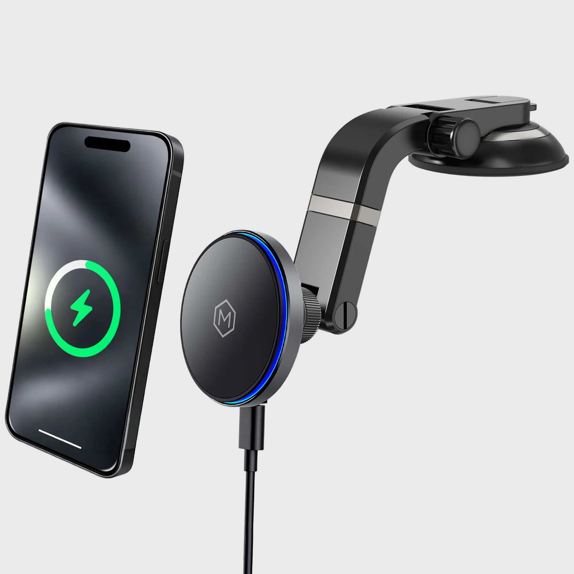 Mag Switch Qi2 Wireless Charger & Multi-Angle Suction Mount