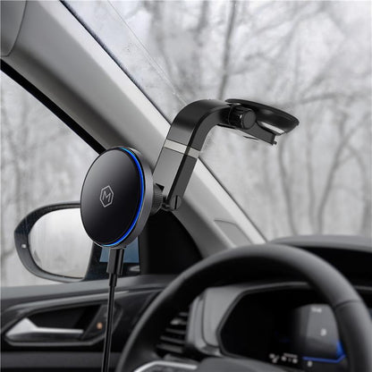 Mag Switch Qi2 Wireless Charger – Multi-Angle Suction Car Mount for iPhone 12–17