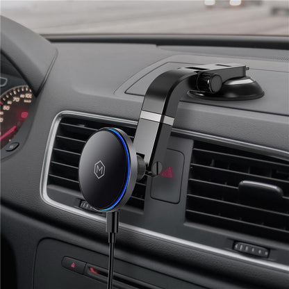 Mag Switch Qi2 Wireless Charger – Multi-Angle Suction Car Mount for iPhone 12–17