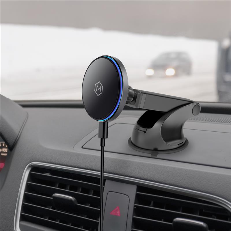 Mag Switch Qi2 Wireless Charger & Telescopic Suction Cup Mount