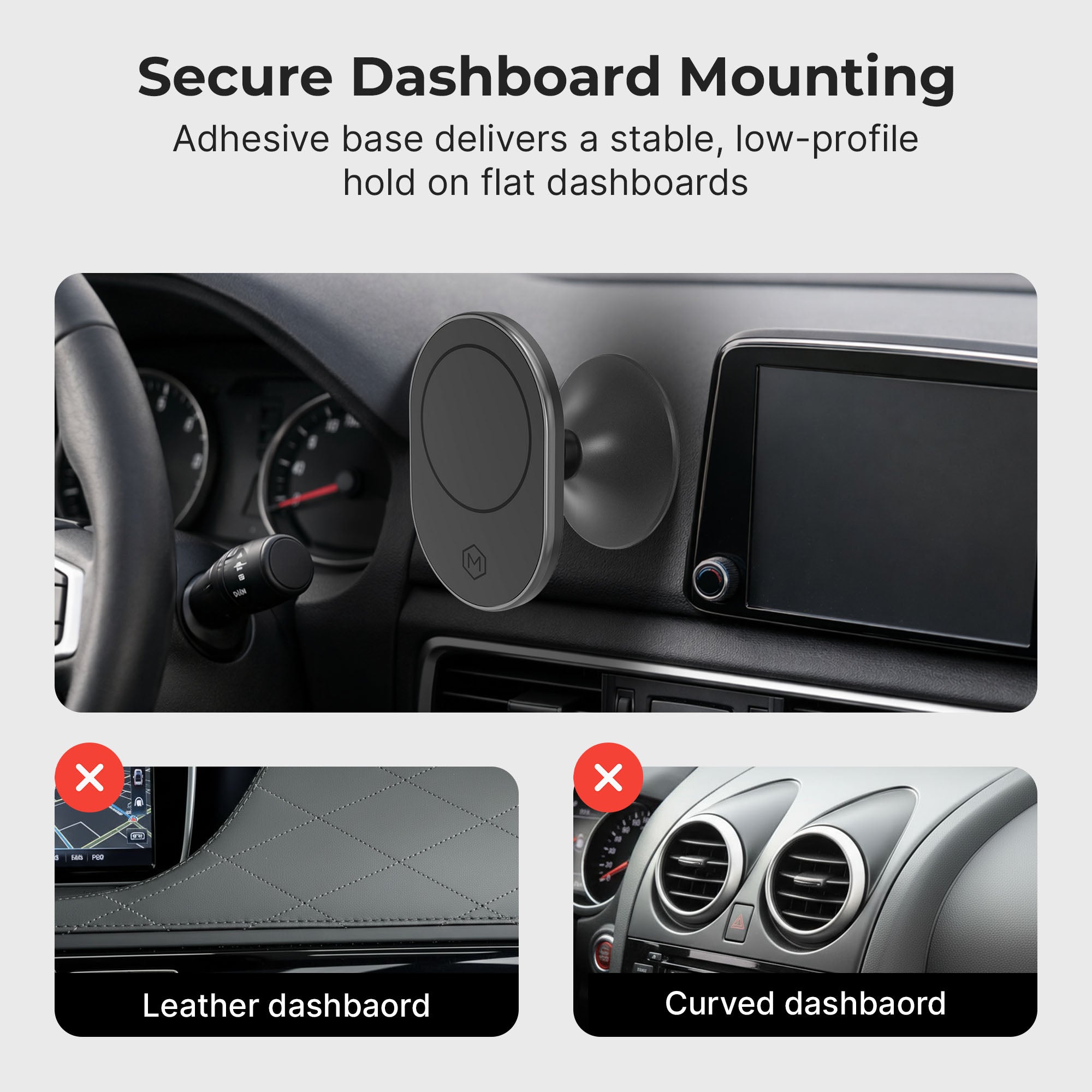 Magnetic Car Dash Mount with MagSafe – Strong Hold iPhone Mount