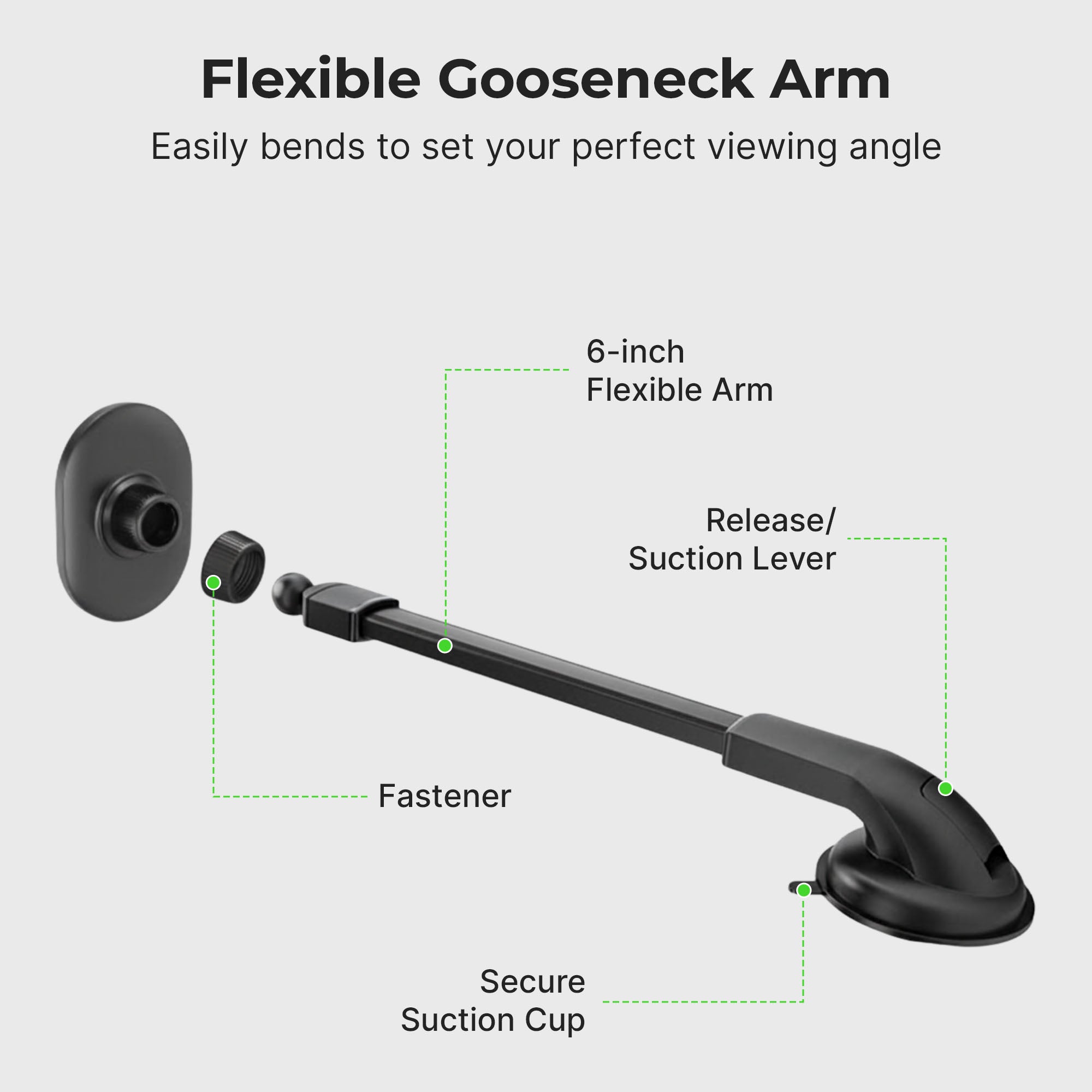 MagSafe Magnetic Car Gooseneck Mount (Version 2.0)