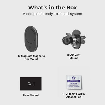 Magnetic Car Vent Mount with MagSafe – Strong Hold iPhone Magnetic Phone Holder