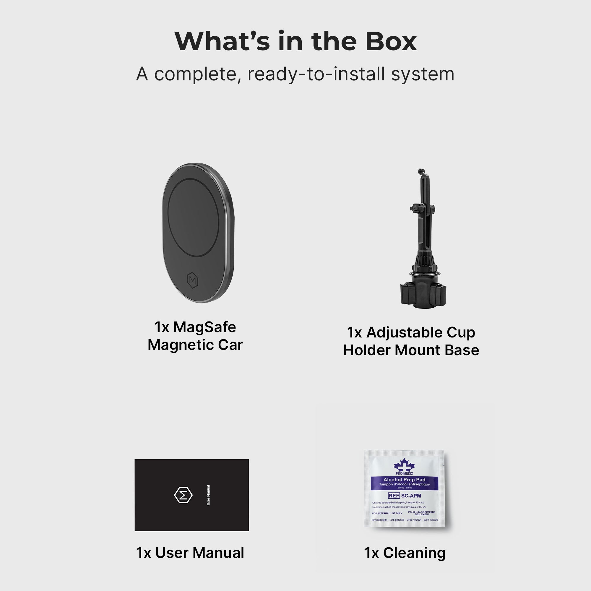 MagSafe Magnetic Cup Holder Car Mount (Version 2.0)