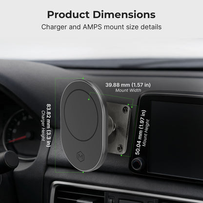 MagSafe Magnetic Mount with Drill Base AMPS Mounting Plate