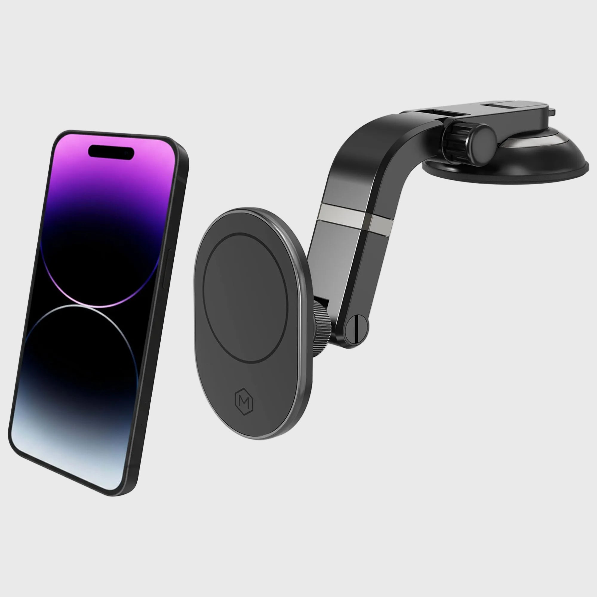 Magsafe Magnetic Mount with Multi-Angle Adjustable Suction Cup