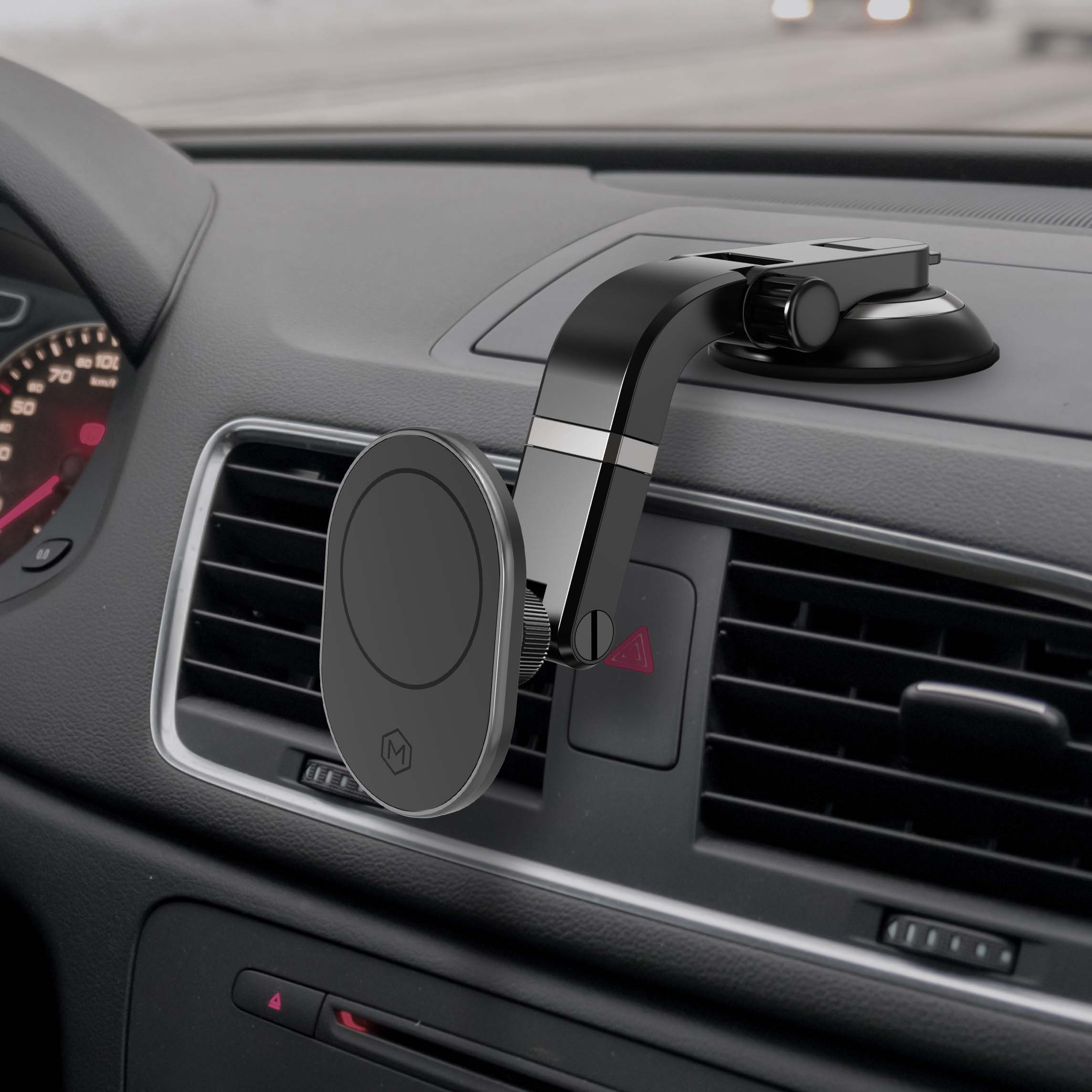 Magsafe Magnetic Mount with Multi-Angle Adjustable Suction Cup