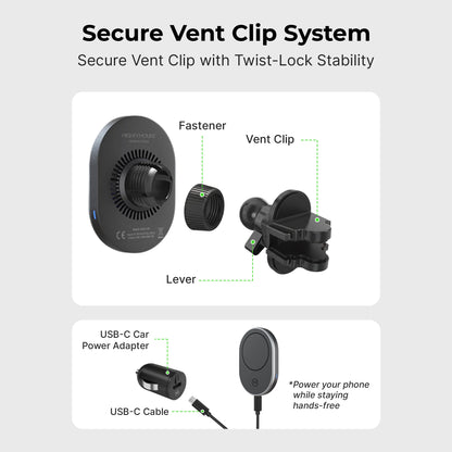 MagSafe Wireless Car Charger Air Vent Mount (Version 2.0)