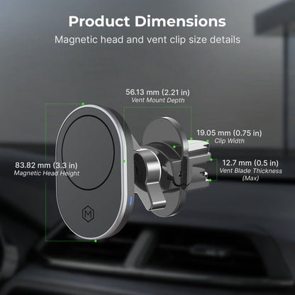 MagSafe Wireless Car Charger Air Vent Mount (Version 2.0)