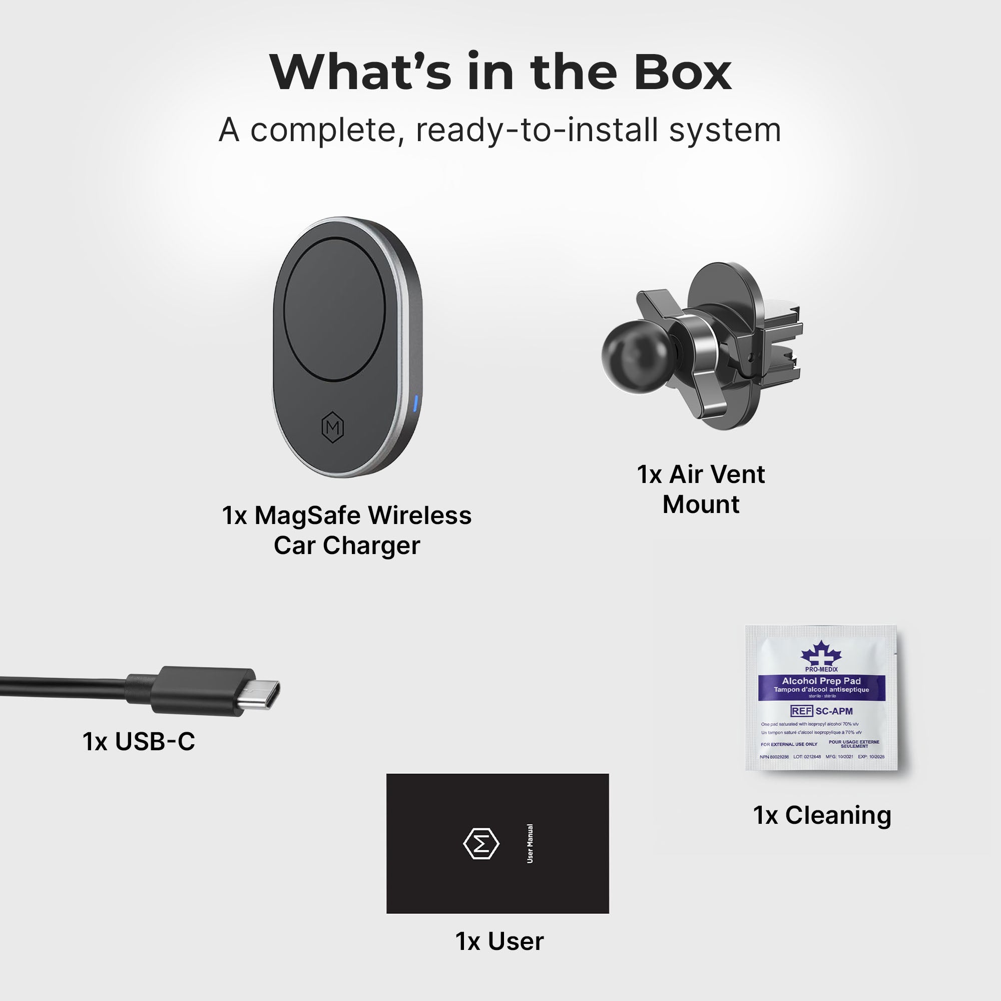 MagSafe Wireless Car Charger Air Vent Mount (Version 2.0)