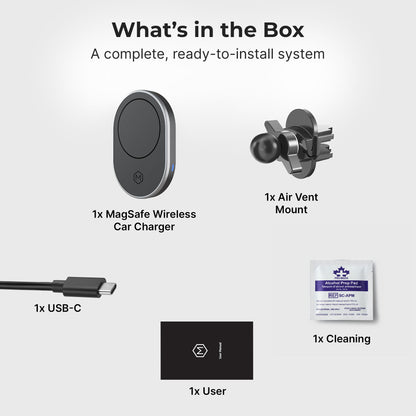 MagSafe Wireless Car Charger Air Vent Mount (Version 2.0)