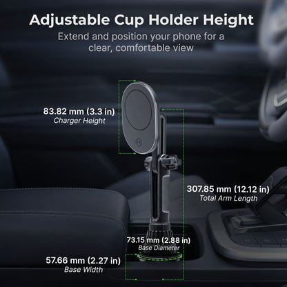 MagSafe Wireless Charging Cup Holder Phone Mount (Version 2.0)