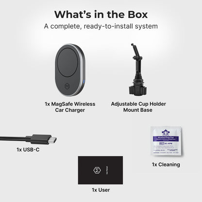 MagSafe Wireless Charging Cup Holder Phone Mount (Version 2.0)