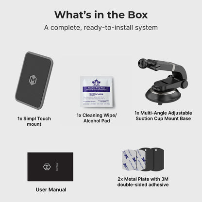 Simpl Touch with Multi-Angle Adjustable Suction Cup