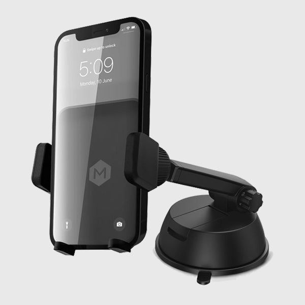 Dash & Windshield Car Phone Holder - Car Mount | Mighty Mount (iPhone windshield car mount holder)